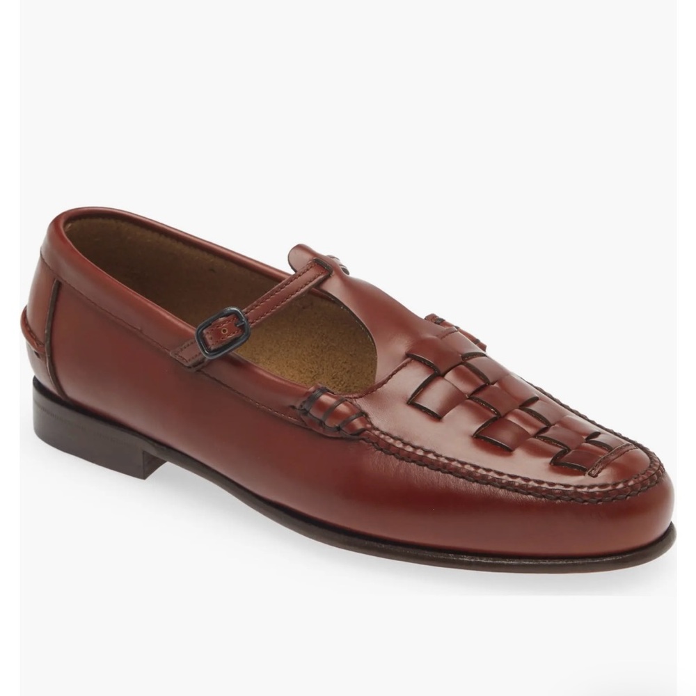 Hereu Maqueda Woven T-Strap Loafer